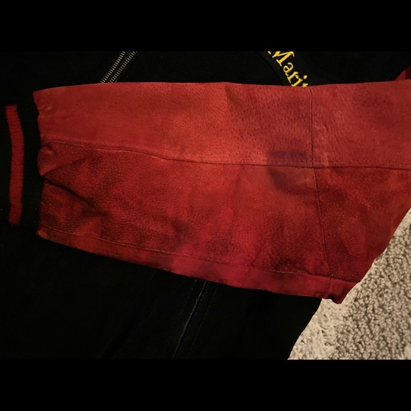 USMC - SUEDE/LEATHER BOMBER JACKET! - Picture 7 of 9